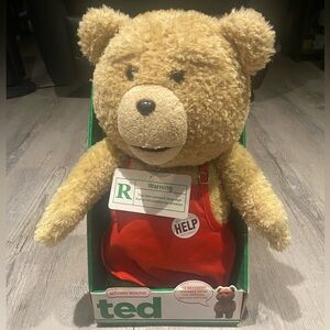 Ted in Work Apron Outfit 16-Inch Talking Plush Teddy Bear